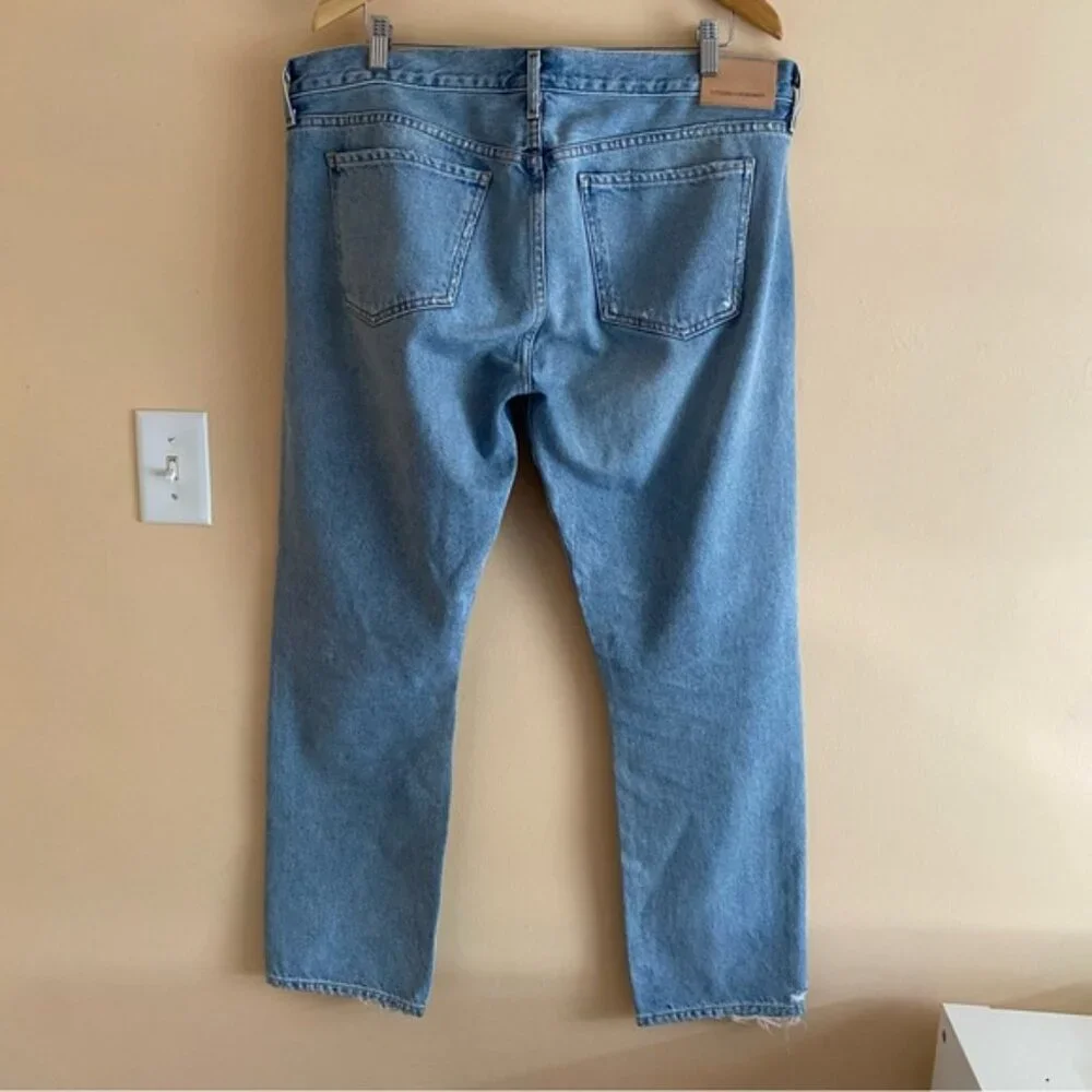 Citizens Of Humanity Emerson Slim Boyfriend Woman 32 Blue Sky Distressed Coastal - Picture 3 of 16
